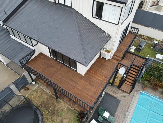 Deck staining and restoration